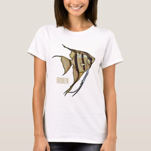 Angelfish cartoon illustration T_Shirt