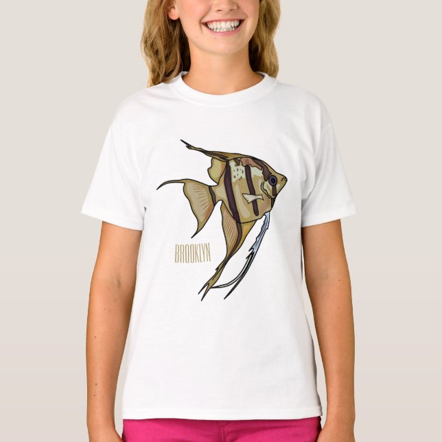 Angelfish cartoon illustration T-Shirt (Front)