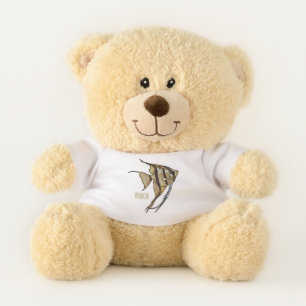 Angelfish cartoon illustration teddy bear