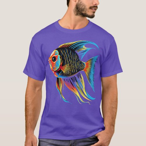 Angelfish Coloring Book T_Shirt