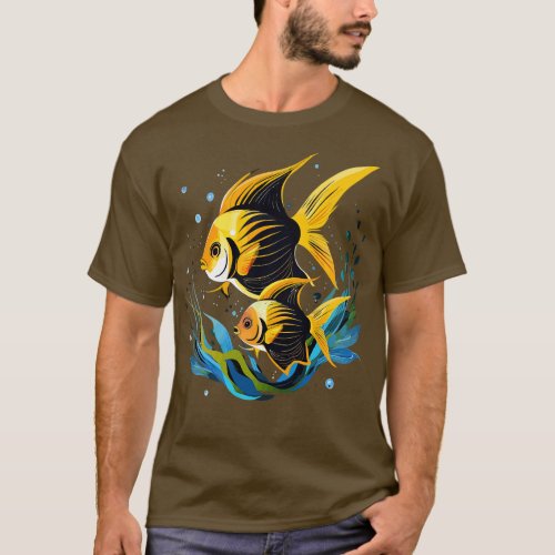 Angelfish Fathers Day T_Shirt
