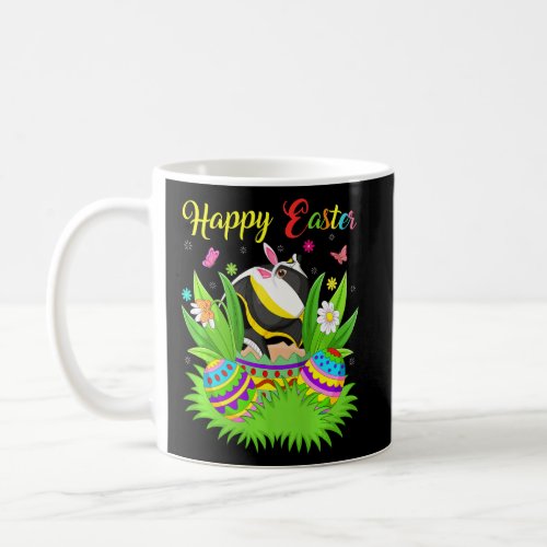 Angelfish  Floral Easter Egg Funny Angelfish Easte Coffee Mug