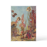 Angelfish in Coral, Vintage Tropical Fish in Ocean