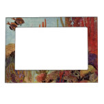 Angelfish in Coral, Vintage Tropical Fish in Ocean Magnetic Photo Frame