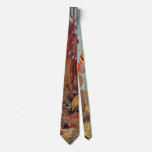 Angelfish in Coral, Vintage Tropical Fish in Ocean Tie