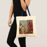 Angelfish in Coral, Vintage Tropical Fish in Ocean Tote Bag