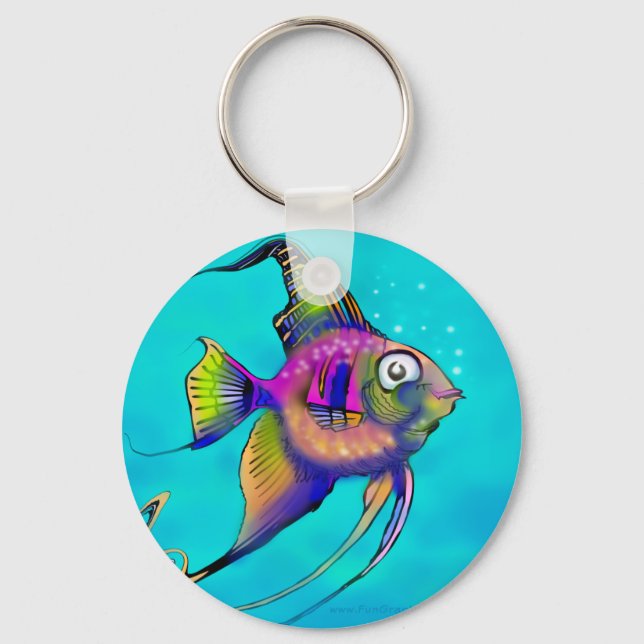 Angelfish Keychain (Front)