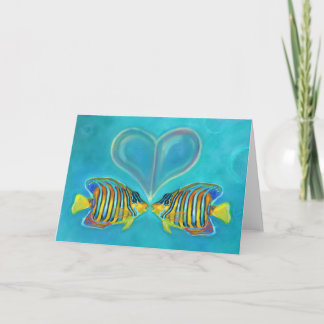 "Angelfish Love" Greeting Card - Art by Charis D