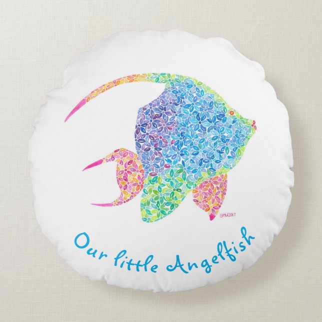 Angelfish Nursery Pillow (Front)