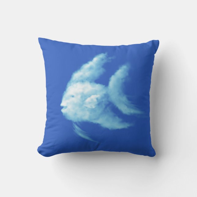 Angelfish Throw Pillow (Front)