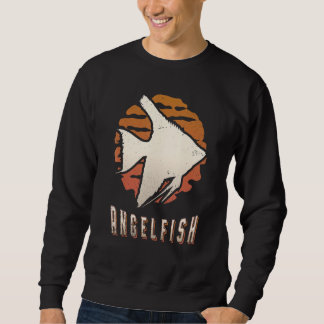 Angelfish Vintage Retro Classic Animal Sunset Sweatshirt
