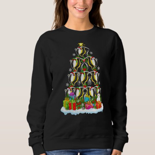 Angelfish Xmas Tree Lighting Santa Angelfish Chris Sweatshirt