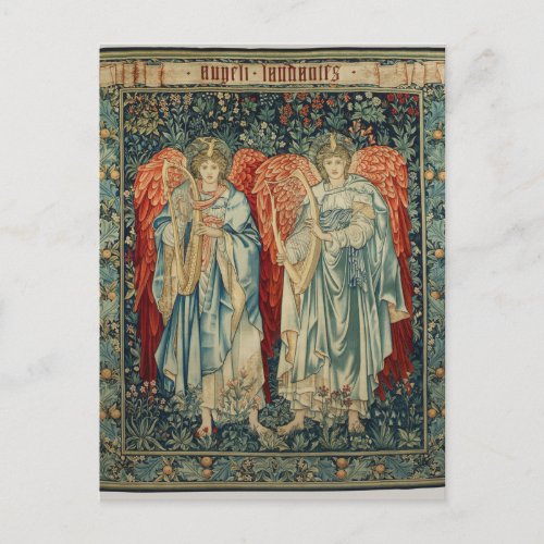 Angeli Laudantes by Sir Edward Burne_Jones Postcar Postcard