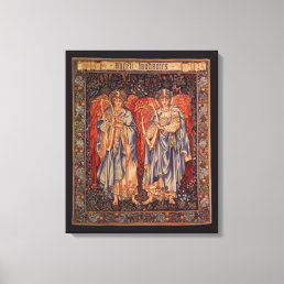 Angeli Laudantes by Sir Edward Coley Burne Jones Canvas Print