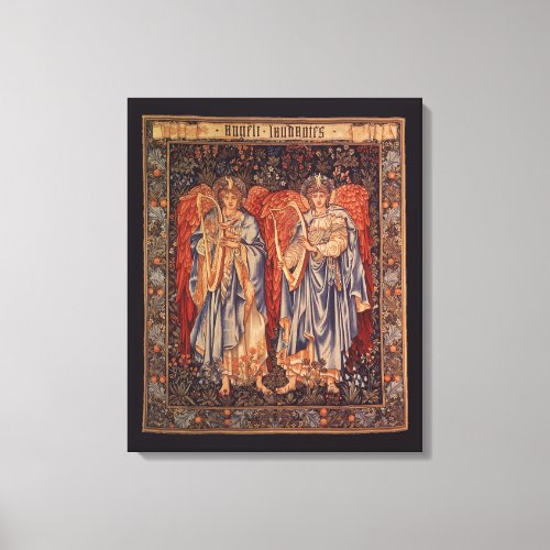 Angeli Laudantes by Sir Edward Coley Burne Jones Canvas Print