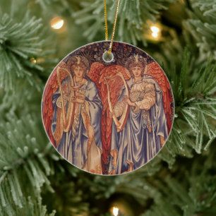 Angeli Laudantes by Sir Edward Coley Burne Jones Ceramic Ornament