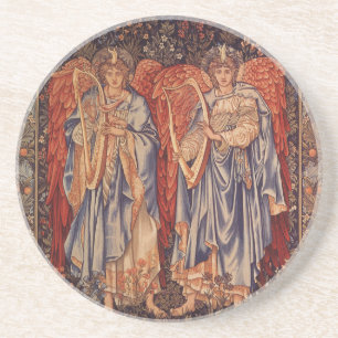 Angeli Laudantes by Sir Edward Coley Burne Jones Sandstone Coaster