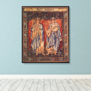 Angeli Laudantes (Praising Angels) by Burne Jones Canvas Print