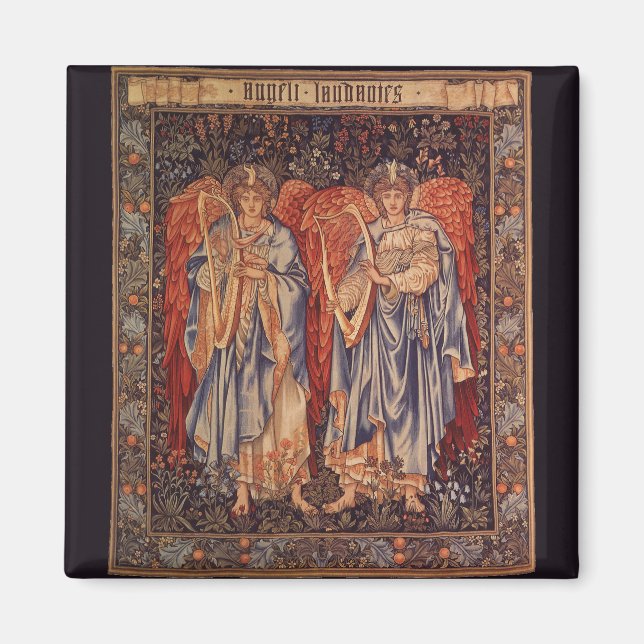 Angeli Laudantes (Praising Angels) by Burne Jones Magnet (Front)