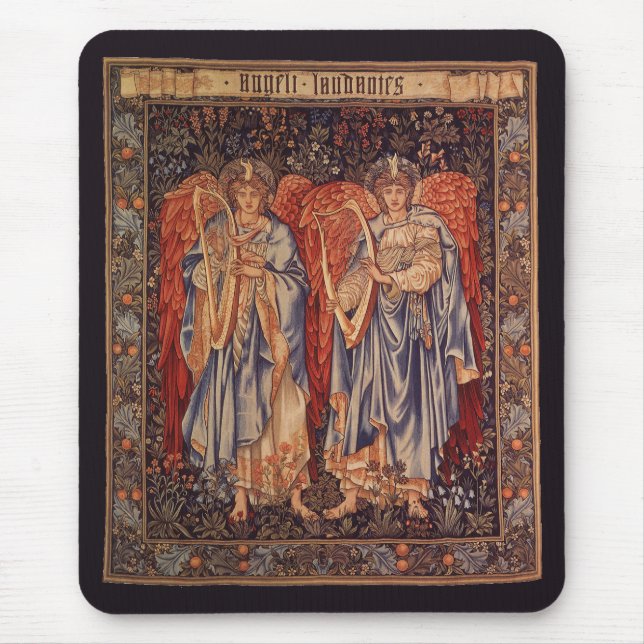 Angeli Laudantes (Praising Angels) by Burne Jones Mouse Pad (Front)