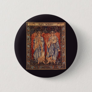 Angeli Laudantes (Praising Angels) by Burne Jones Pinback Button