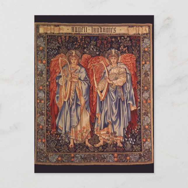 Angeli Laudantes (Praising Angels) by Burne Jones Postcard (Front)