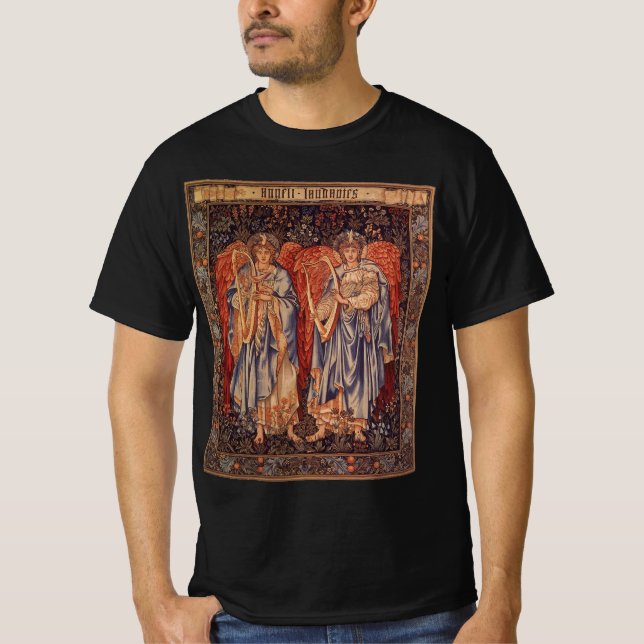 Angeli Laudantes (Praising Angels) by Burne Jones T-Shirt (Front)