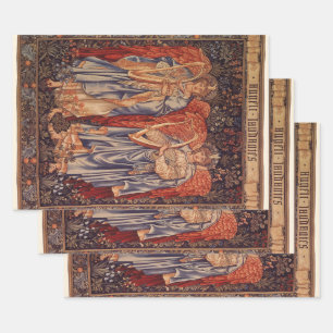 Angeli Laudantes (Praising Angels) by Burne Jones Wrapping Paper Sheets
