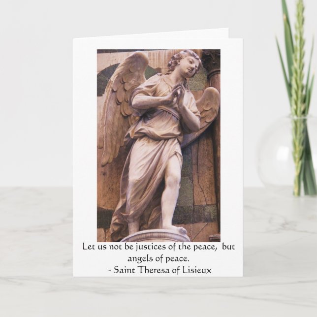Angelic Angel Quotes -  Angel Quotation Card (Front)