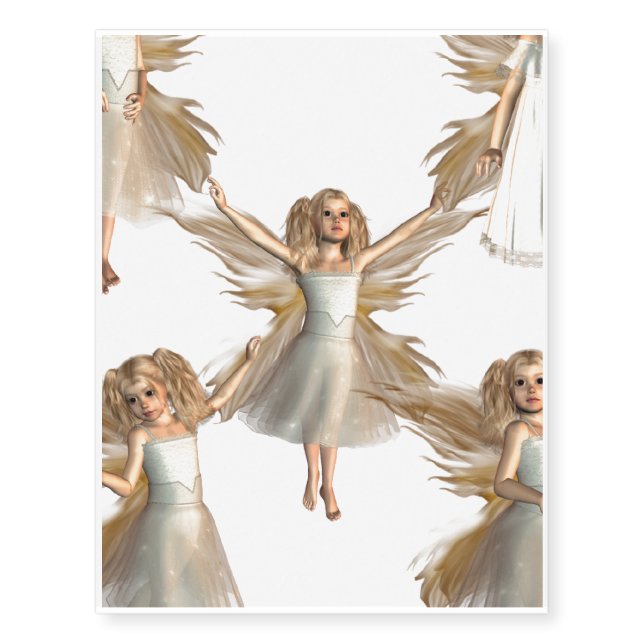 Angelic Angels Temporary Tattoos (Front)