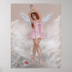 Angelic Ballerina Poster
