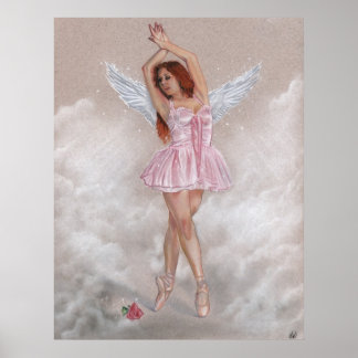 Angelic Ballerina Poster