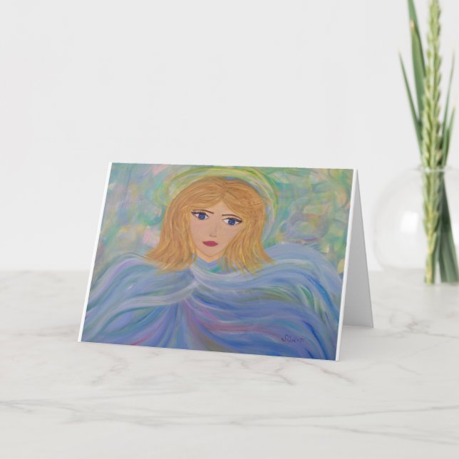 Angelic Blank Greeting Card (Front)