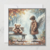Angelic boy with Teddy Bear (Front)