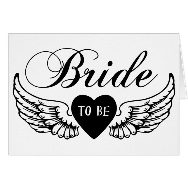 Angelic Bride To Be Cards (Front Horizontal)