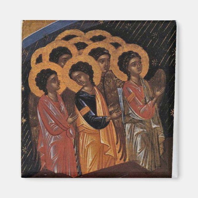 Angelic Choir of the Nativity Orthodox Icon Magnet (Front)