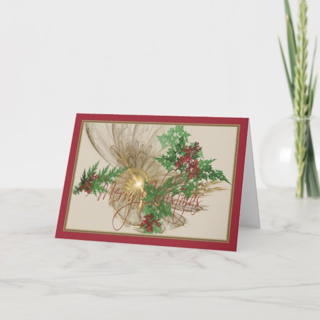 Angelic Christmas Holiday Card (Front)