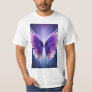 Angelic Elegance Violet Wings T-Shirt Golde Accent