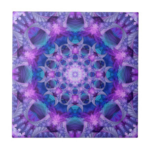 Angelic Gateway Mandala Ceramic Tile