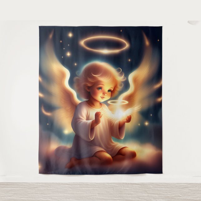 Angelic Glow Tapestry (Front)