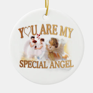 Angelic Heavenly “You Are My Special Angel” Ceramic Ornament