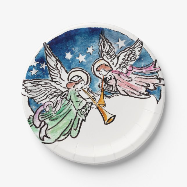 Angelic Hymns  Paper Plates (Front)