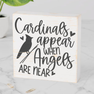 Angelic Memorial Wooden Box Sign