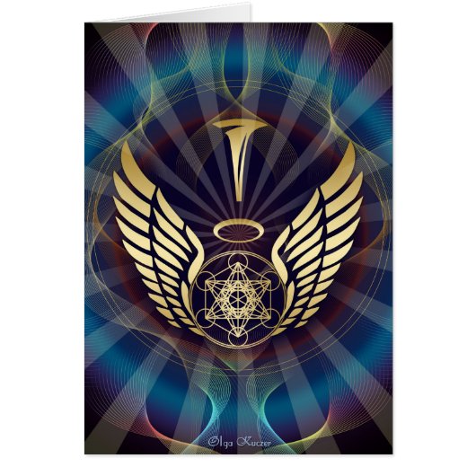Angelic- Merkaba-Metatron cube Cards (Front)