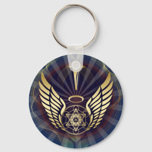 Angelic- Merkaba-Metatron cube Keychain