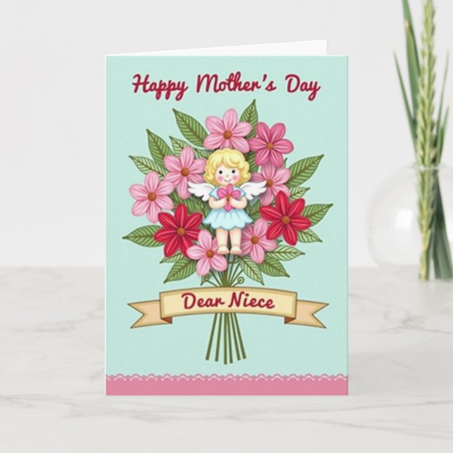 Angelic Mothers Day Greet Card (Front)