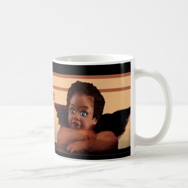 Angelic Nubian Cherubs Coffee Mug (Right)