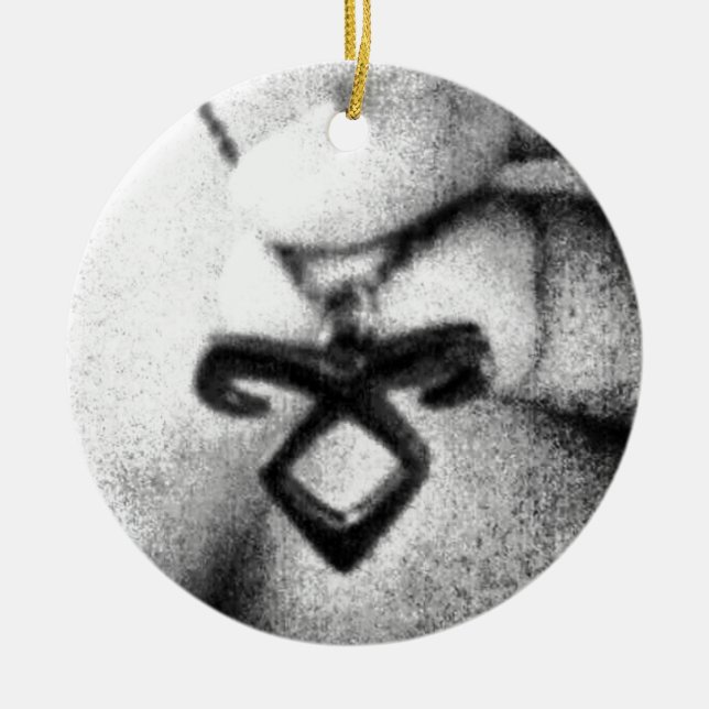 Angelic Power Rune Ceramic Ornament (Front)