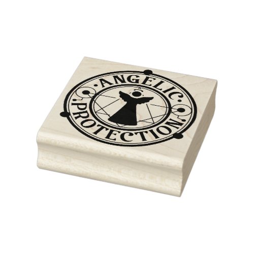 Angelic Protection Rubber Stamp