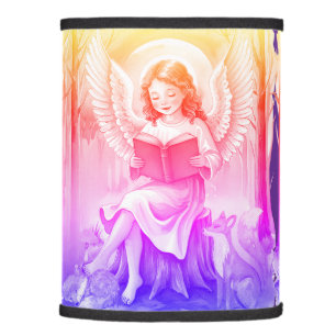 Angelic Rainbow Christmas Pattern Lamp Shade